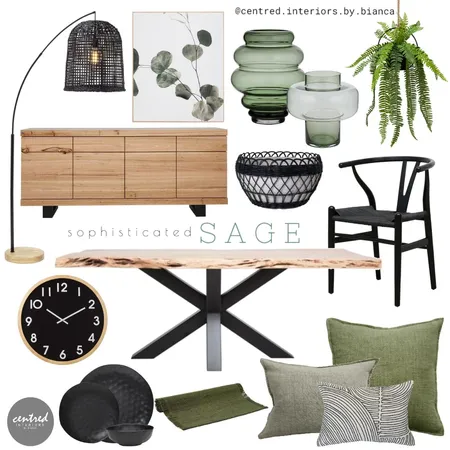 SOPHISTICATED SAGE - DINING Interior Design Mood Board by Centred Interiors on Style Sourcebook