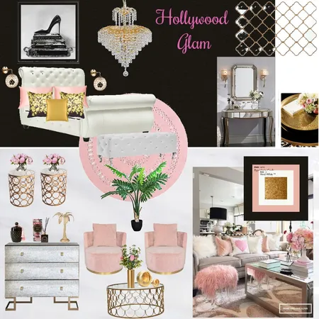 Hollywood Glam 14 trial Interior Design Mood Board by Giang Nguyen on Style Sourcebook