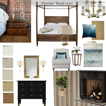 Contemporary Master Bedroom Mood Board Interior Design Mood Board by AC Interıors on Style Sourcebook