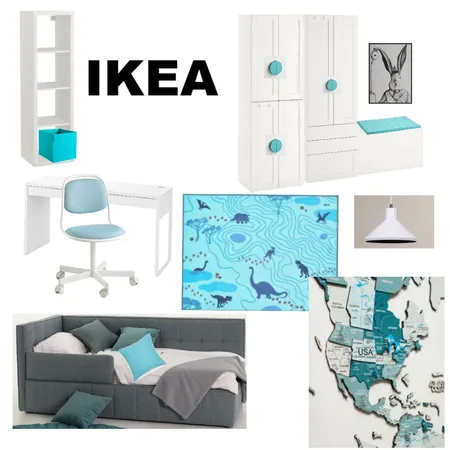 Blue kidsroom Interior Design Mood Board by Rollana on Style Sourcebook