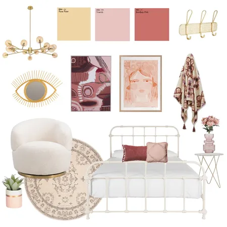 Peach and Pink Interior Design Mood Board by RelmResidential on Style Sourcebook