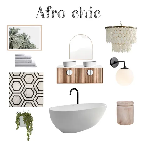 Afro chic bathroom Interior Design Mood Board by C88 on Style Sourcebook