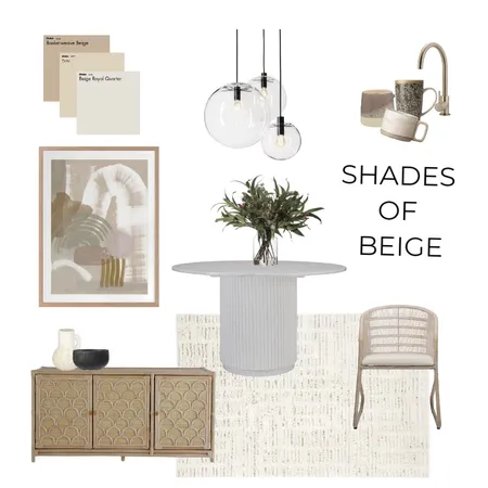 Shades of Beige Interior Design Mood Board by ExedraInteriors on Style Sourcebook