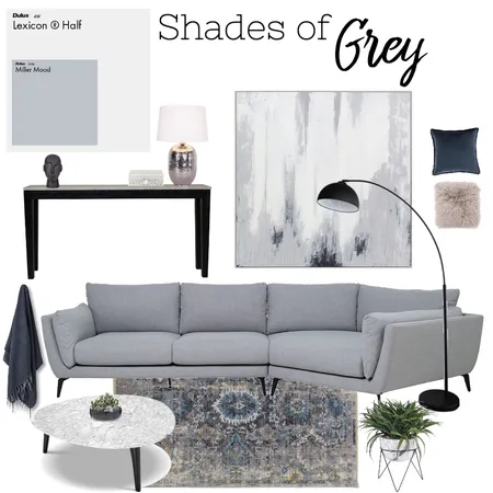 Shades of Grey Interior Design Mood Board by razz01 on Style Sourcebook