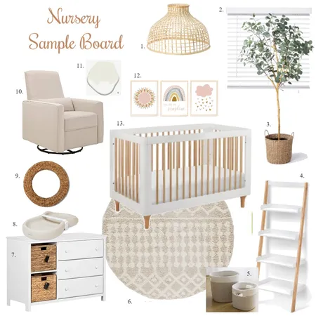 Nursey Sample Board Interior Design Mood Board by Viroselie on Style Sourcebook