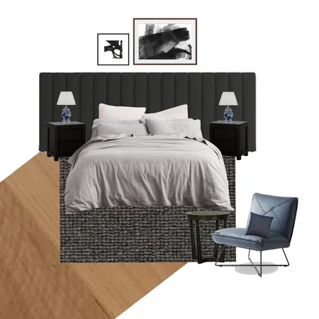 dark bedroom Interior Design Mood Board by terriburns on Style Sourcebook