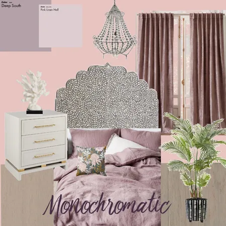 monochromatic bedroom Interior Design Mood Board by raniasuccar on Style Sourcebook
