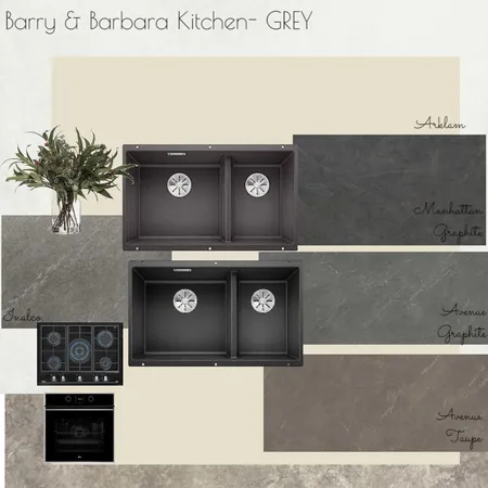 Barry&Barbara Kitchen- GREY Interior Design Mood Board by mamen on Style Sourcebook