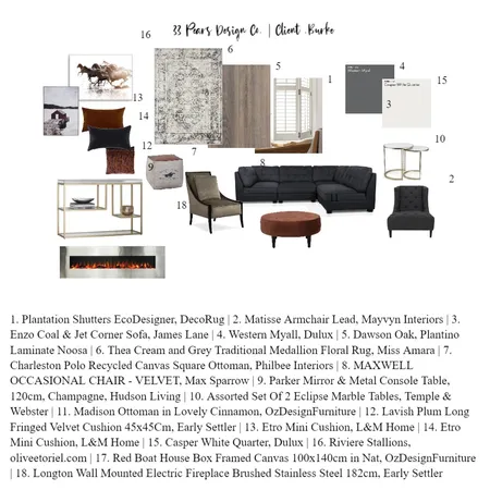 Module Ten Interior Design Mood Board by 33 Pears on Style Sourcebook
