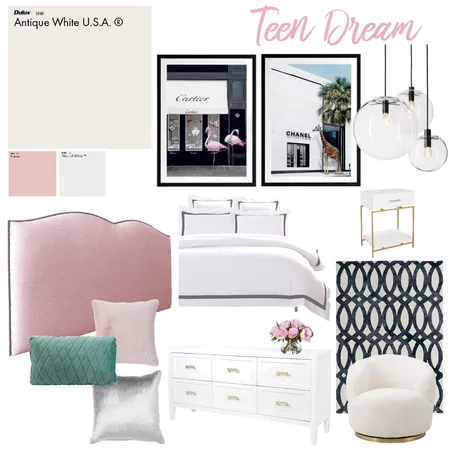 Teen Bedroom Interior Design Mood Board by razz01 on Style Sourcebook