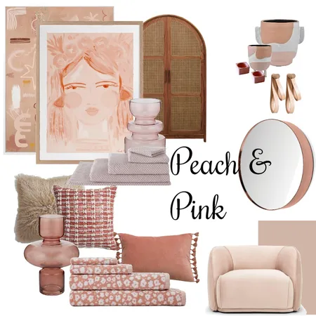 Oz Design Comp - Peach & Pink Interior Design Mood Board by The Interior Design Station on Style Sourcebook