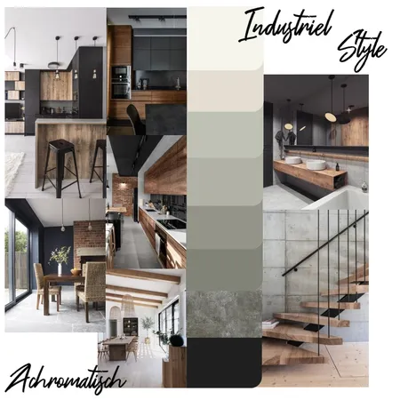 Achromatisch, Industriel Interior Design Mood Board by Fridanagyjuhasz on Style Sourcebook