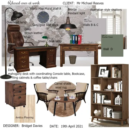 Traditional home office Interior Design Mood Board by Bridget Davies on Style Sourcebook