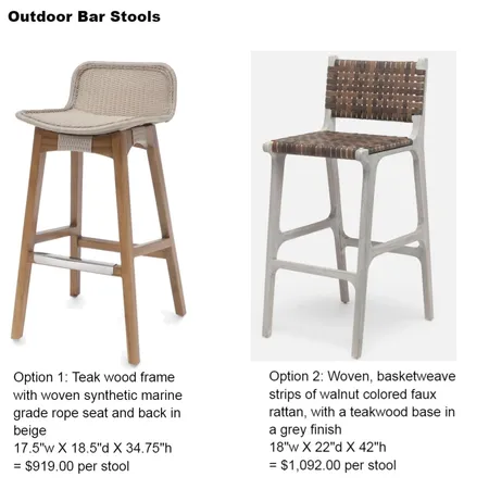 costello outdoor stools1 Interior Design Mood Board by Intelligent Designs on Style Sourcebook