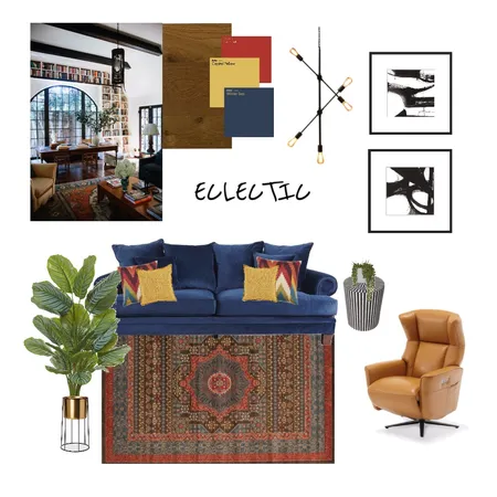 Eclectic Living Room Interior Design Mood Board by studiojasmine_ on Style Sourcebook