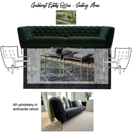 Guildcrest Estates - office seating area Interior Design Mood Board by H | F Interiors on Style Sourcebook