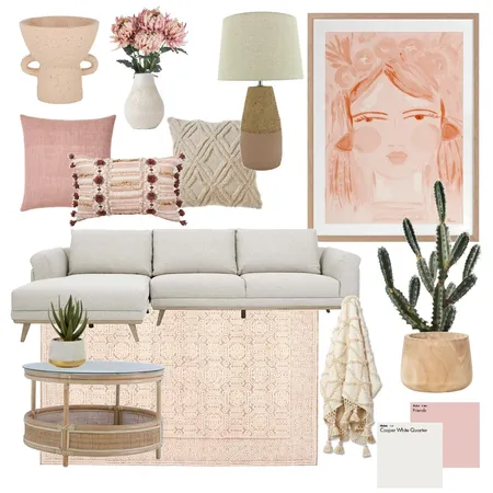 Pink & Peach Interior Design Mood Board by Ecasey on Style Sourcebook