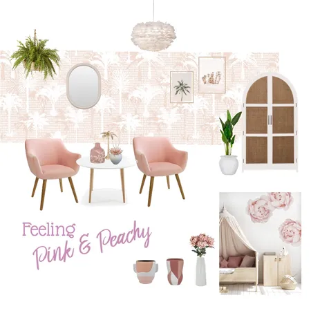 Pink and Peachy2 Interior Design Mood Board by Johnna Ehmke on Style Sourcebook