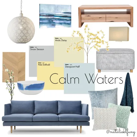 Calm Waters Pinterest Interior Design Mood Board by kt! on Style Sourcebook
