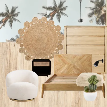 balmy palmy bedroom Interior Design Mood Board by gigi1500 on Style Sourcebook