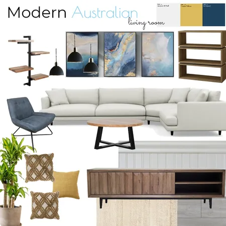Modern Australian Living Room Interior Design Mood Board by Deniceabrenica on Style Sourcebook