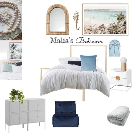 Malia’s Bedroom 2 Interior Design Mood Board by melangel3 on Style Sourcebook