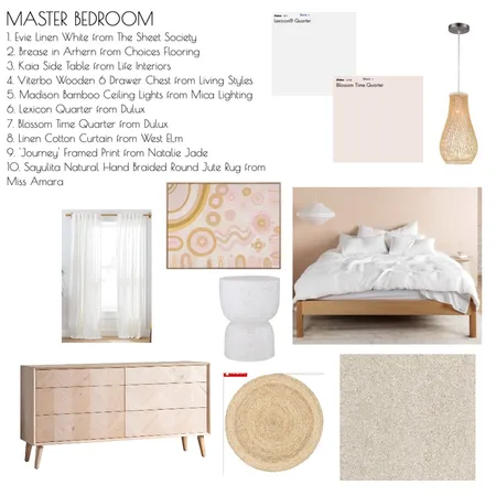 Master Bedroom Style Board Interior Design Mood Board by Anna Dalton on Style Sourcebook