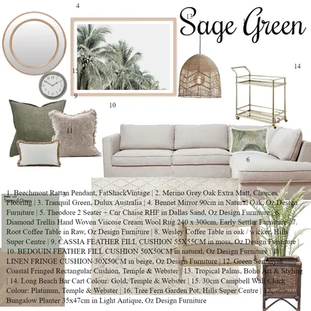 sage green Interior Design Mood Board by Miranda_Elise on Style Sourcebook