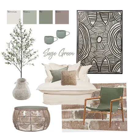 Sage Green - Sitting/Lounge Interior Design Mood Board by Bay House Projects on Style Sourcebook