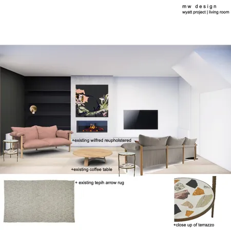 Wyatt Project | Living Room #1 Interior Design Mood Board by Henry Weir on Style Sourcebook