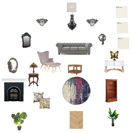 Art Nouveau Living room Mood board Interior Design Mood Board by Ender on Style Sourcebook