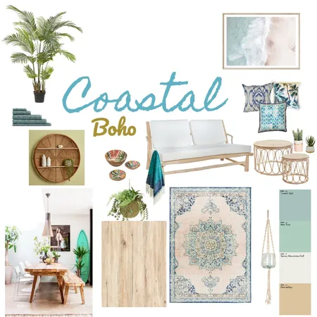 Coastal boho Interior Design Mood Board by fiammetta on Style Sourcebook