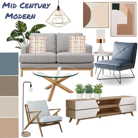 Mid Century Modern Interior Design Mood Board by michelleteresa on Style Sourcebook