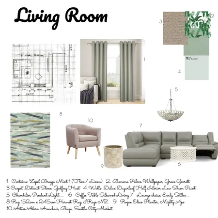 Living Room Interior Design Mood Board by Critique & Create Interiors on Style Sourcebook