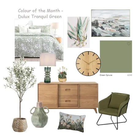 Colour of the Month  - Green Spuce Interior Design Mood Board by Accent on Colour on Style Sourcebook