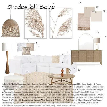 shades of beige Interior Design Mood Board by Miranda_Elise on Style Sourcebook