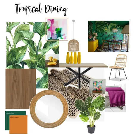 Tropical Dining Interior Design Mood Board by MarlenaDesigns on Style Sourcebook