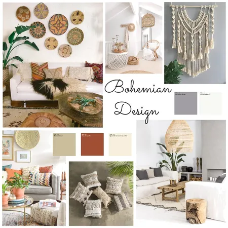 bohemian Interior Design Mood Board by komal on Style Sourcebook