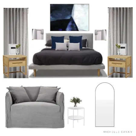 Contemporary Master Bedroom Interior Design Mood Board by Michelle Canny Interiors on Style Sourcebook