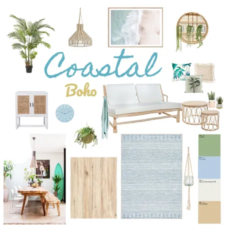Coastal boho Interior Design Mood Board by fiammetta on Style Sourcebook