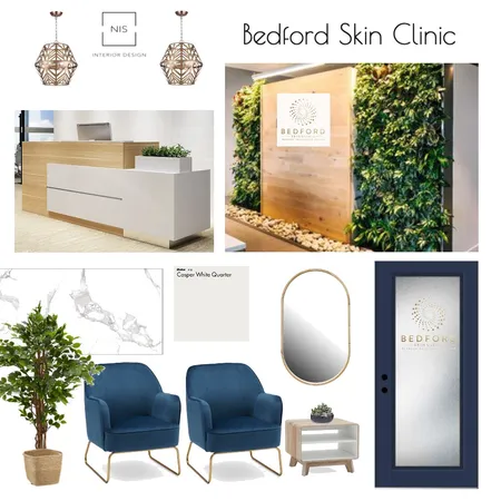 Bedford Skin Clinic -Reception (option F) Interior Design Mood Board by Nis Interiors on Style Sourcebook