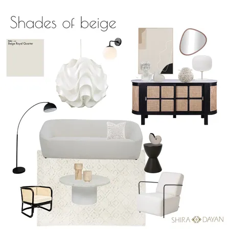 Shades of Beige Interior Design Mood Board by SHIRA DAYAN STUDIO on Style Sourcebook