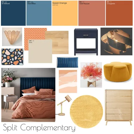 Split Complementary Moodboard Interior Design Mood Board by kt! on Style Sourcebook