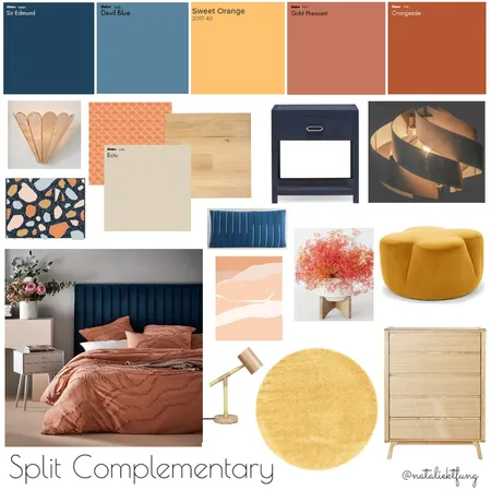 Split Complementary Moodboard Interior Design Mood Board by kt! on Style Sourcebook