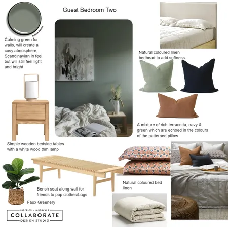 Guest Bedroom Two Ledbury Road Interior Design Mood Board by Jennysaggers on Style Sourcebook