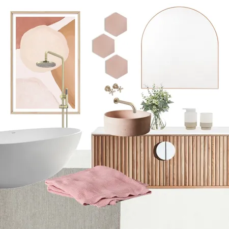 Mood Board - Peach and Pink Interior Design Mood Board by Mia Downes on Style Sourcebook