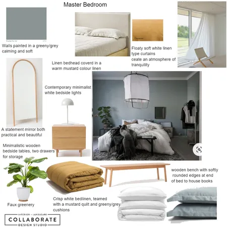 Master Bedroom Ledbury Road Interior Design Mood Board by Jennysaggers on Style Sourcebook