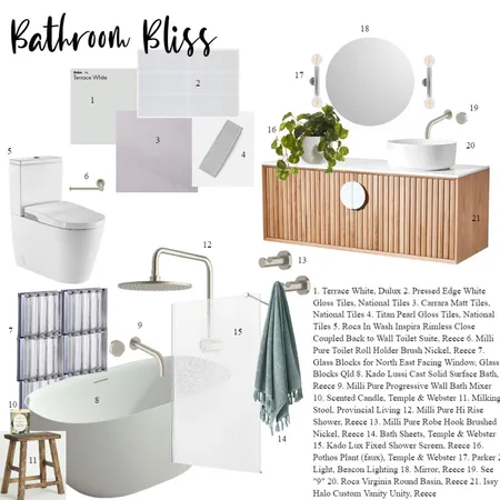 Bathroom Remodel Interior Design Mood Board by Lauren Stirling on Style Sourcebook