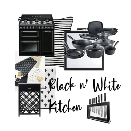 Black n' White Kitchen Interior Design Mood Board by Nayla Dyandra on Style Sourcebook