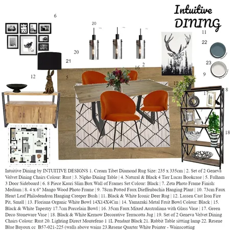 Intuitive Dining Interior Design Mood Board by IntuitiveDesigner on Style Sourcebook